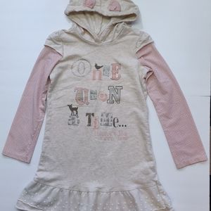 Naartjie Kids Long Sleeve Hooded Sweatshirt Dress girls XXXL 9